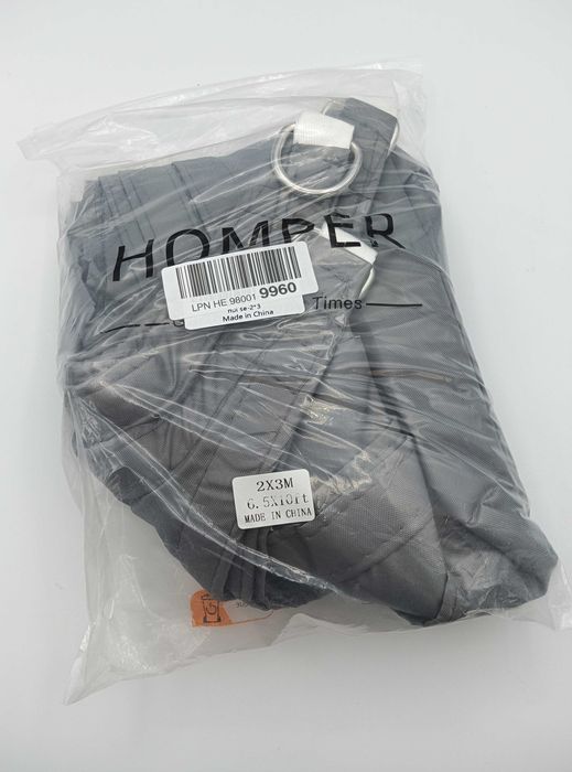 HOMPER 2x3m toldo impermeável proteção solar retangular Cinza