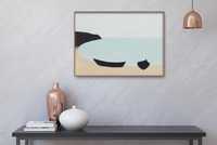 Axel Kargel łodzie plakat minimalistyczny 70x50