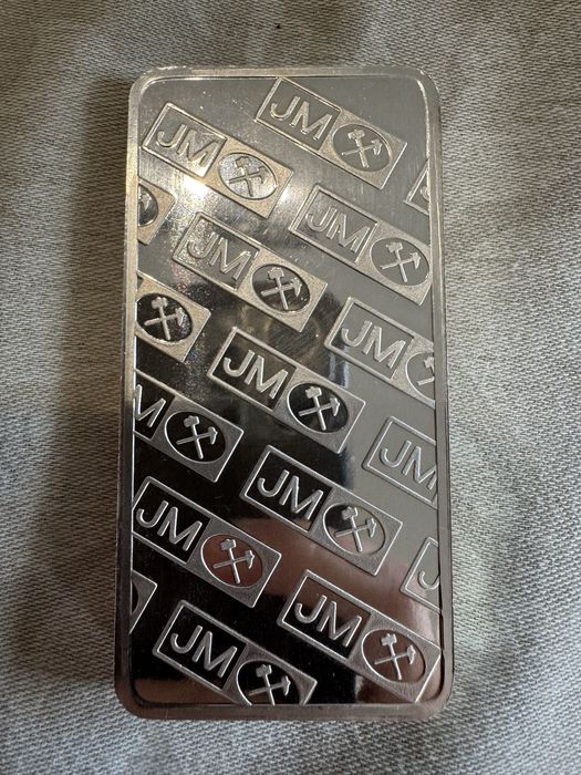 Barra de Prata Johnson Matthey - 10 Oz Prata pura