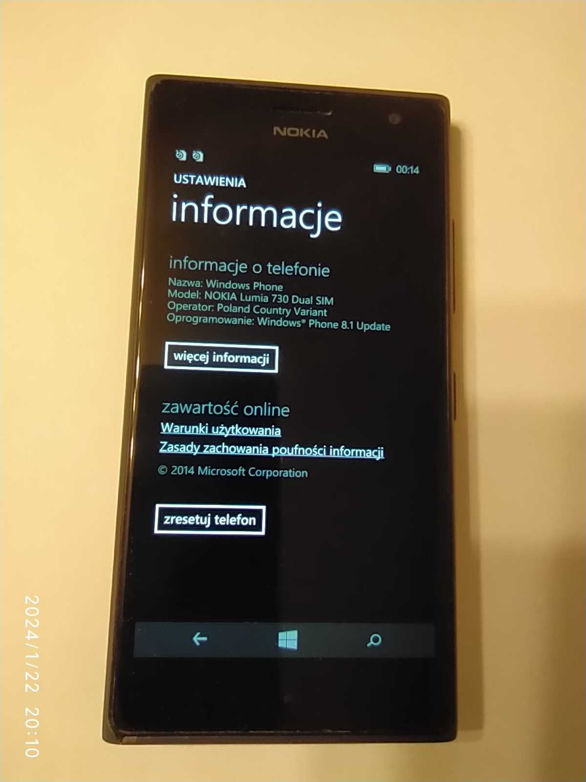 Smartfon Nokia Lumia 730 Dual SIM kolor czarny