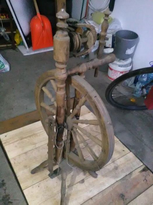 Kołowrotek drewniany