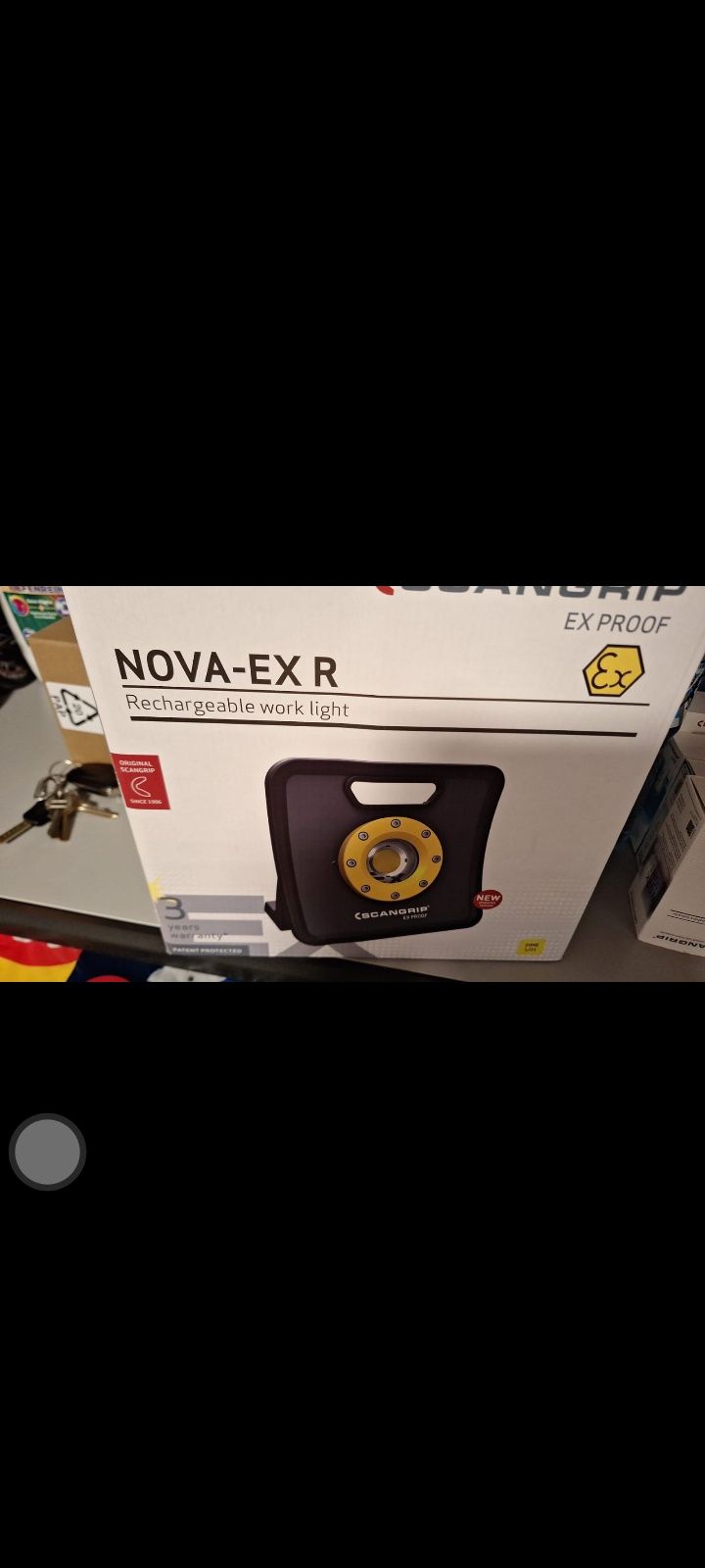Lampa warsztatowa LED NOVA EX, zasilanie
