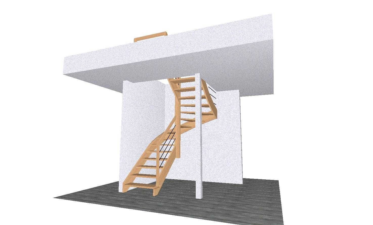 Usługowe projektowanie schodów pod wymiar / projekt schody cnc