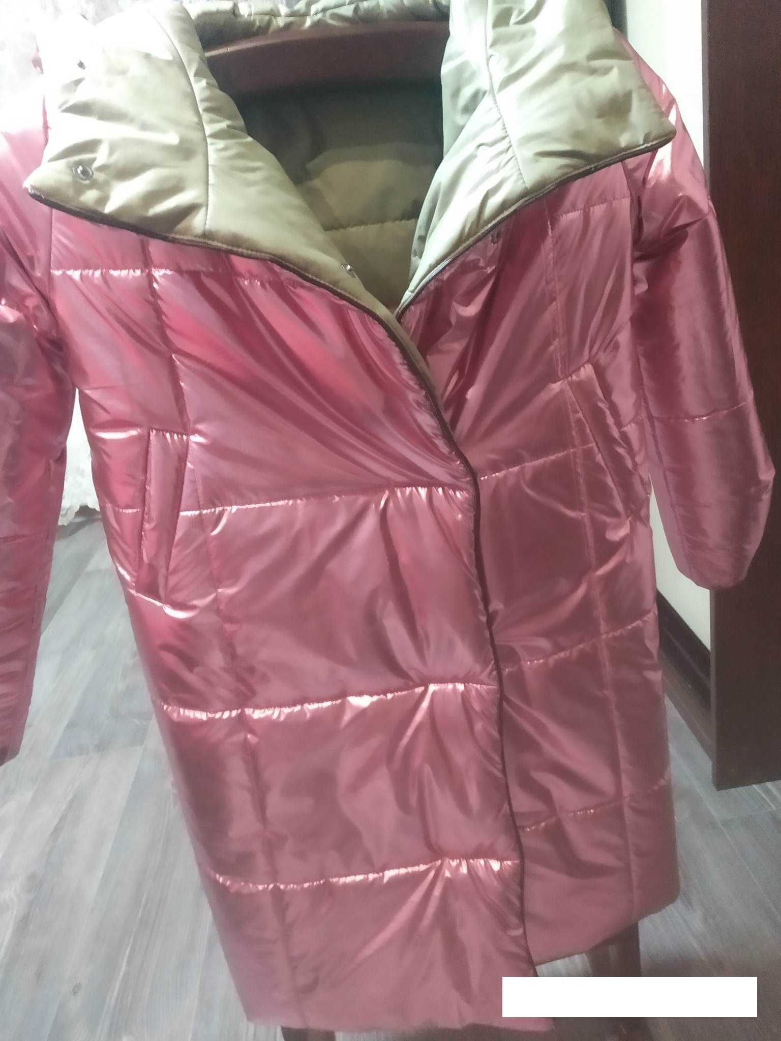 Пальто одеяло на девочку двустороннее зима