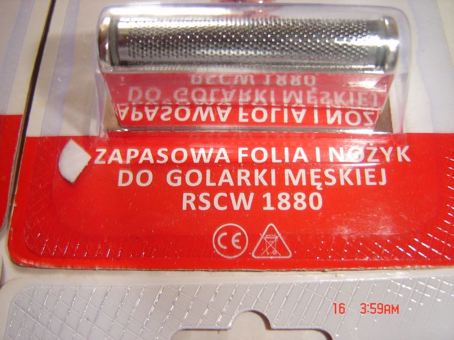 Zapasowa folia i nożyk do golarki męskiej JRSCW 1880