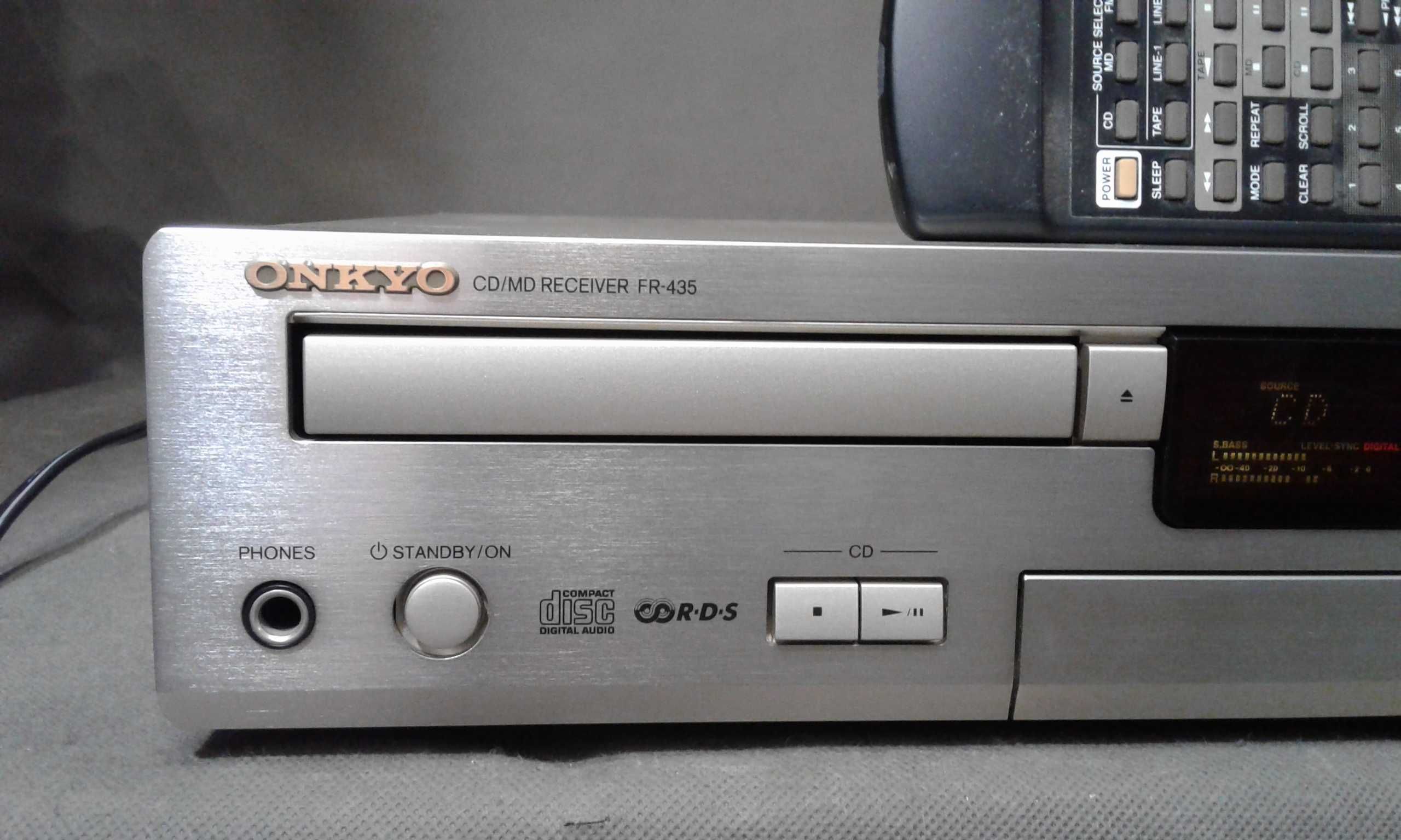 ONKYO FR-435,pilot, odtwarzacz cd ,md,combo