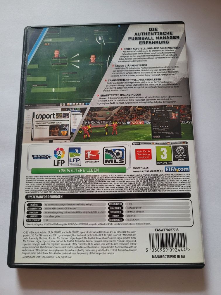 FIFA  Manager 11 PC dvd