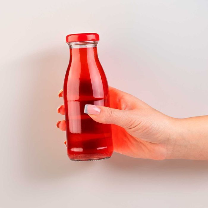 50x butelka Sok 250ml szklana na soki, wodę, mleko, nalewki z zakrętką