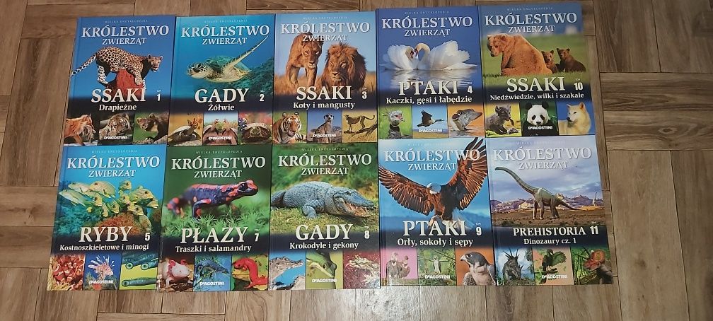 Encyklopedia królestwo zwierząt 13 części