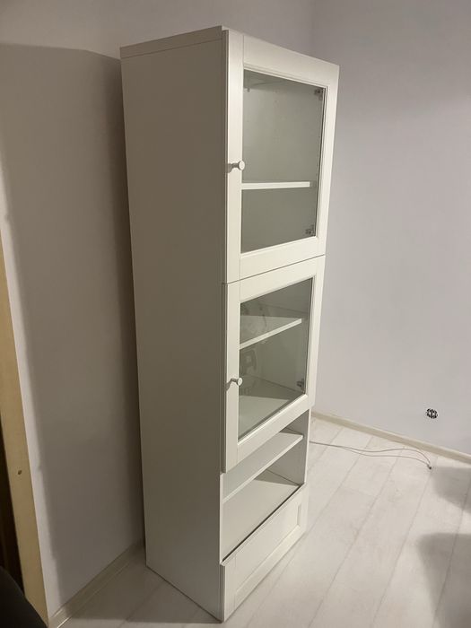 Witryna IKEA BESTA biała szafa półka