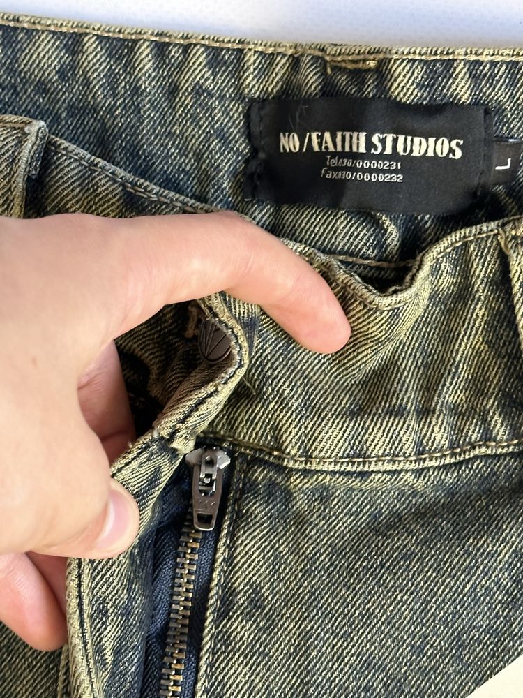 NFS No Faith Studios jeans baggy opium archive distressed джинсы М Л
