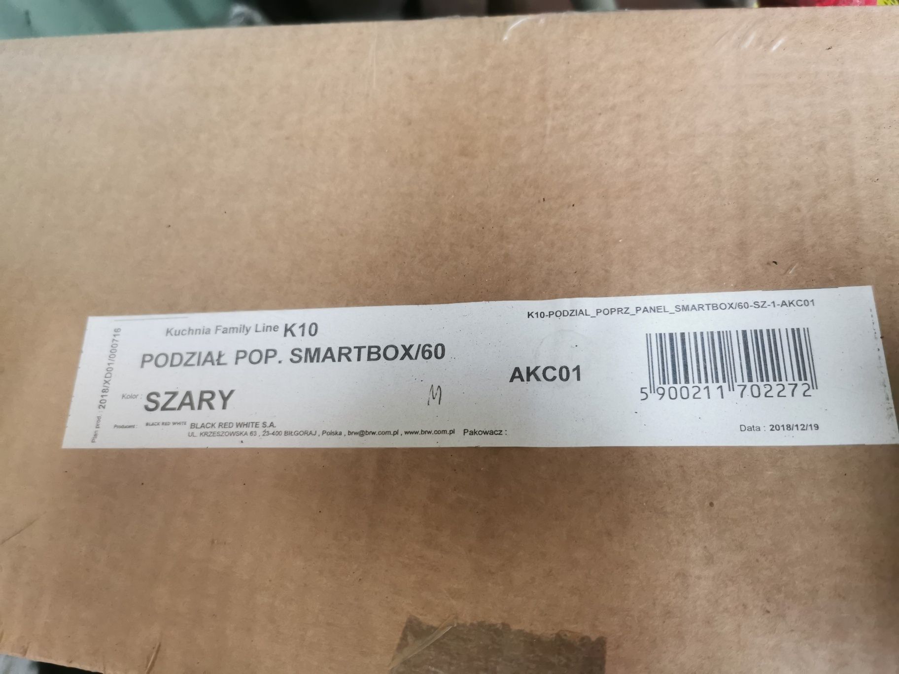 Podział poprzeczny szuflady SMARTBOX