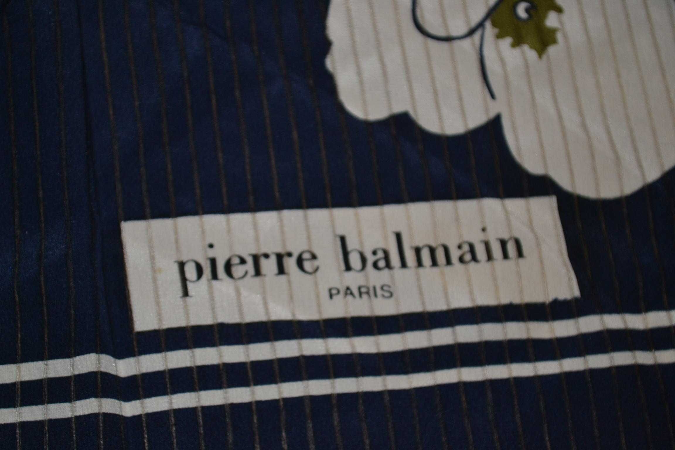 pierre balmain paris шелковый шарф платок хустка оригинал