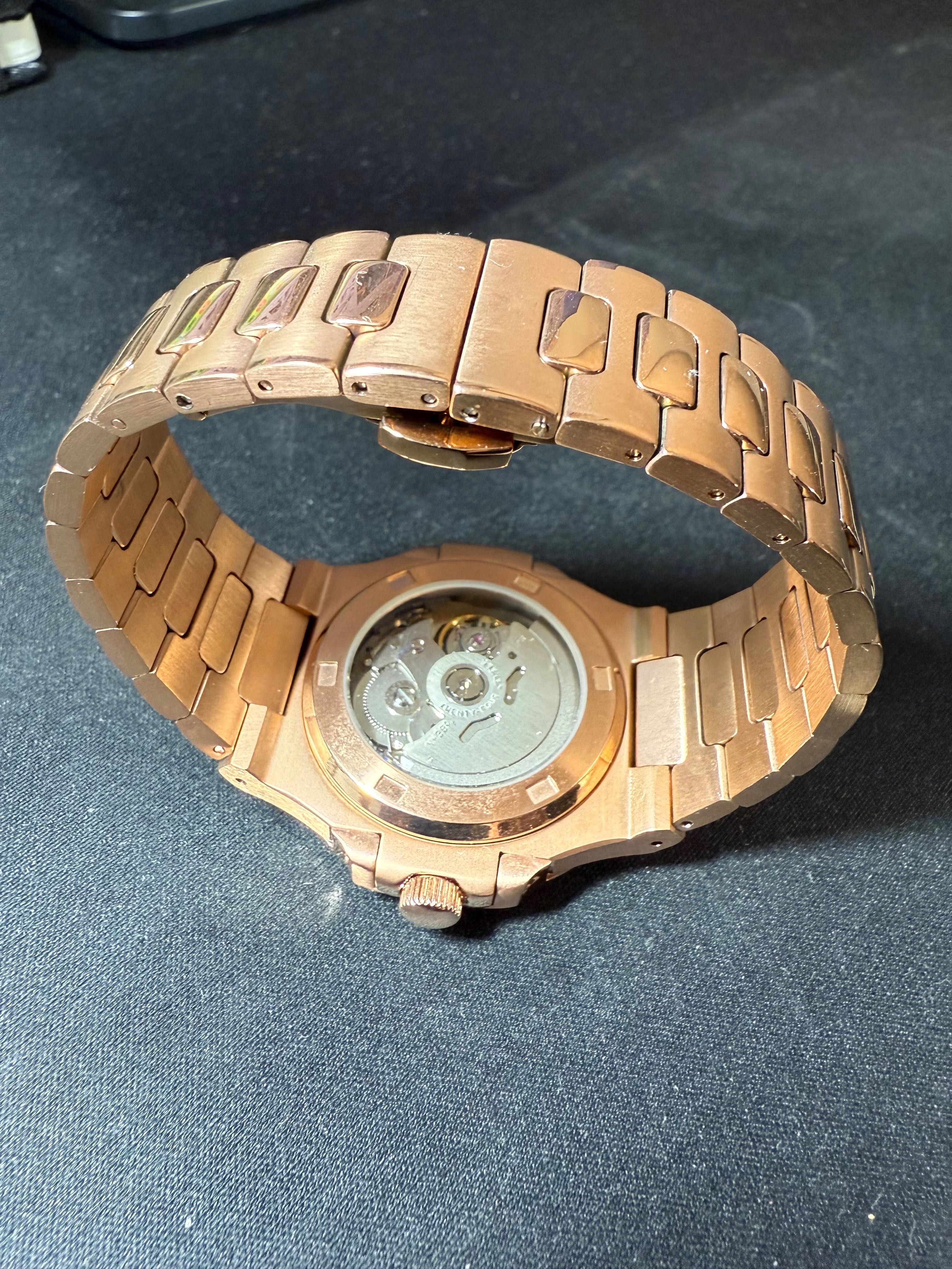 Seiko Mod Nautilus Openheart Chocolate
