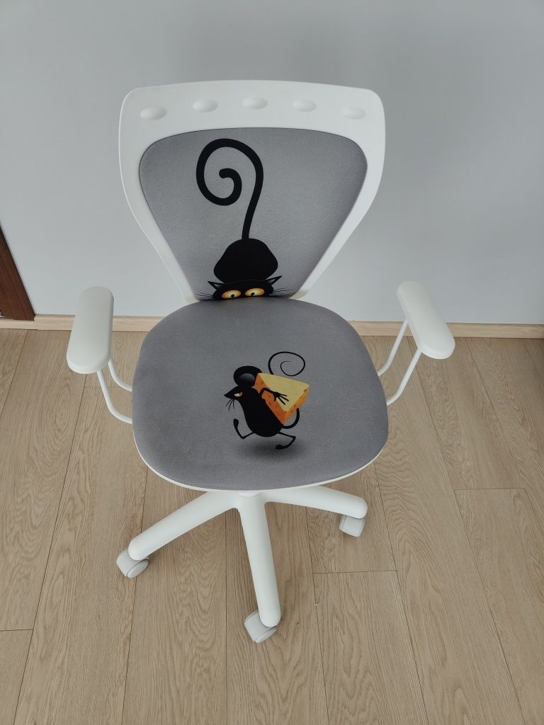 Krzesło do biurka obrotowe Ministyle Kot i Mysz
