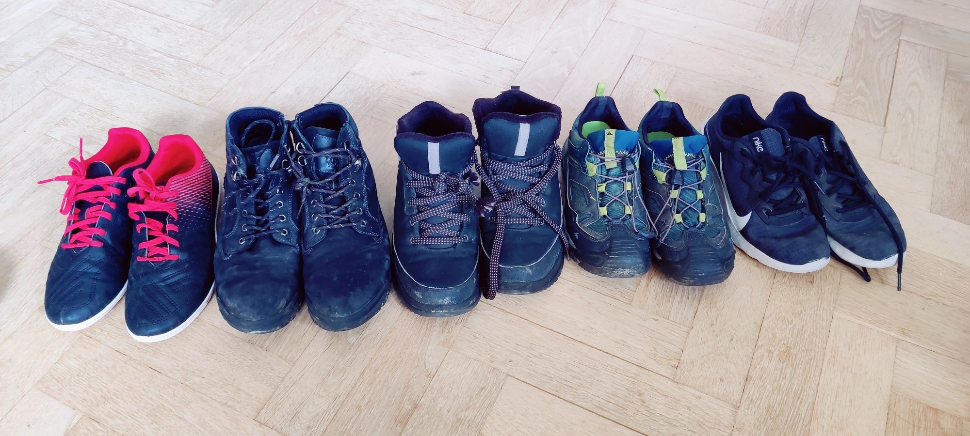 Zestaw 5 par butów 38 halówki sneakersy Nike trapery śniegowce