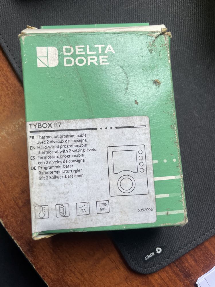 Crono Termostato sem fios Delta Dore Tybox 117 novo na caixa