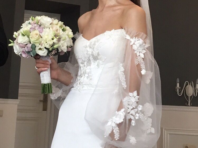 Весільна сукня вузька мінімалістична модель Alon Livne