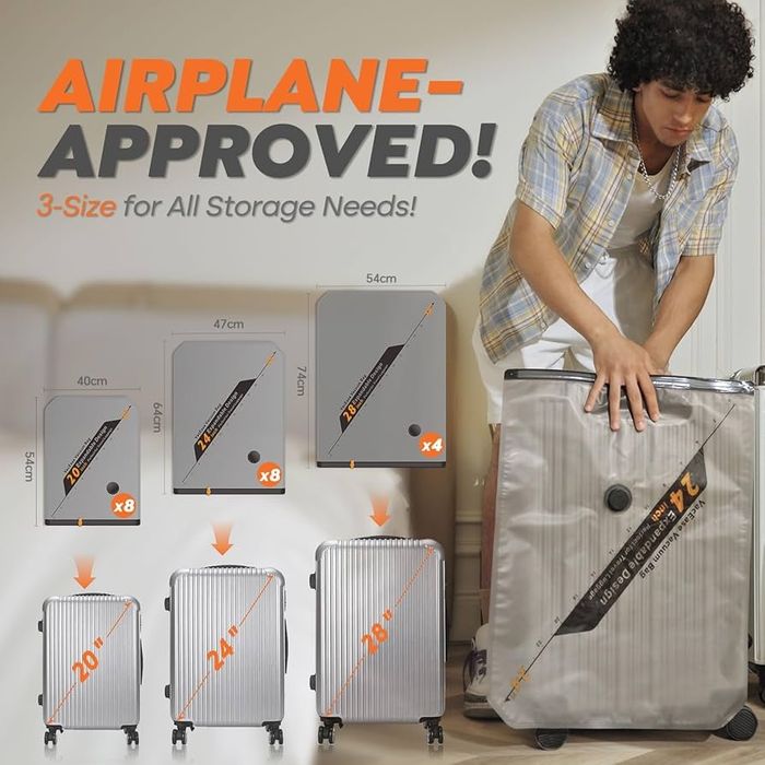 Worki próżniowe 20szt z bezprzewodową pompką elektryczną Vacbird A88