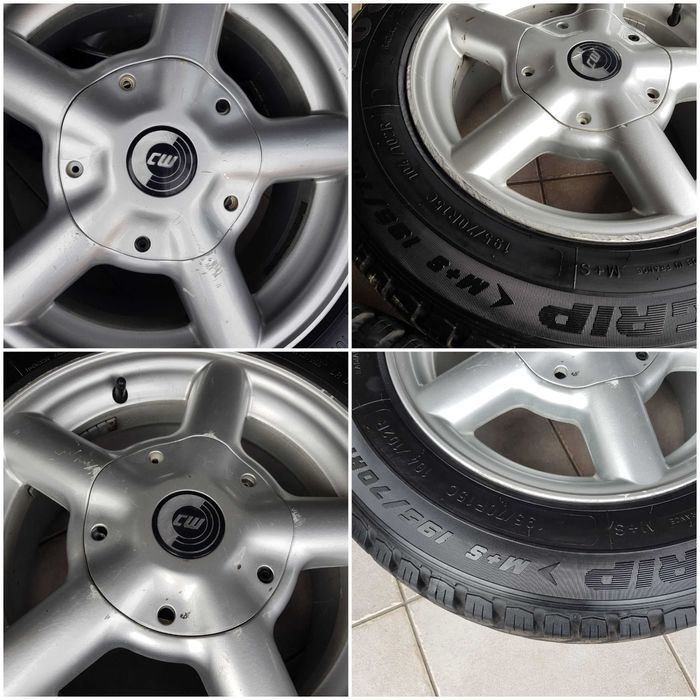 Felgi koła CW Mercedes Vito 7x15 et50 5x112 opony Goodyear 195/70/15C