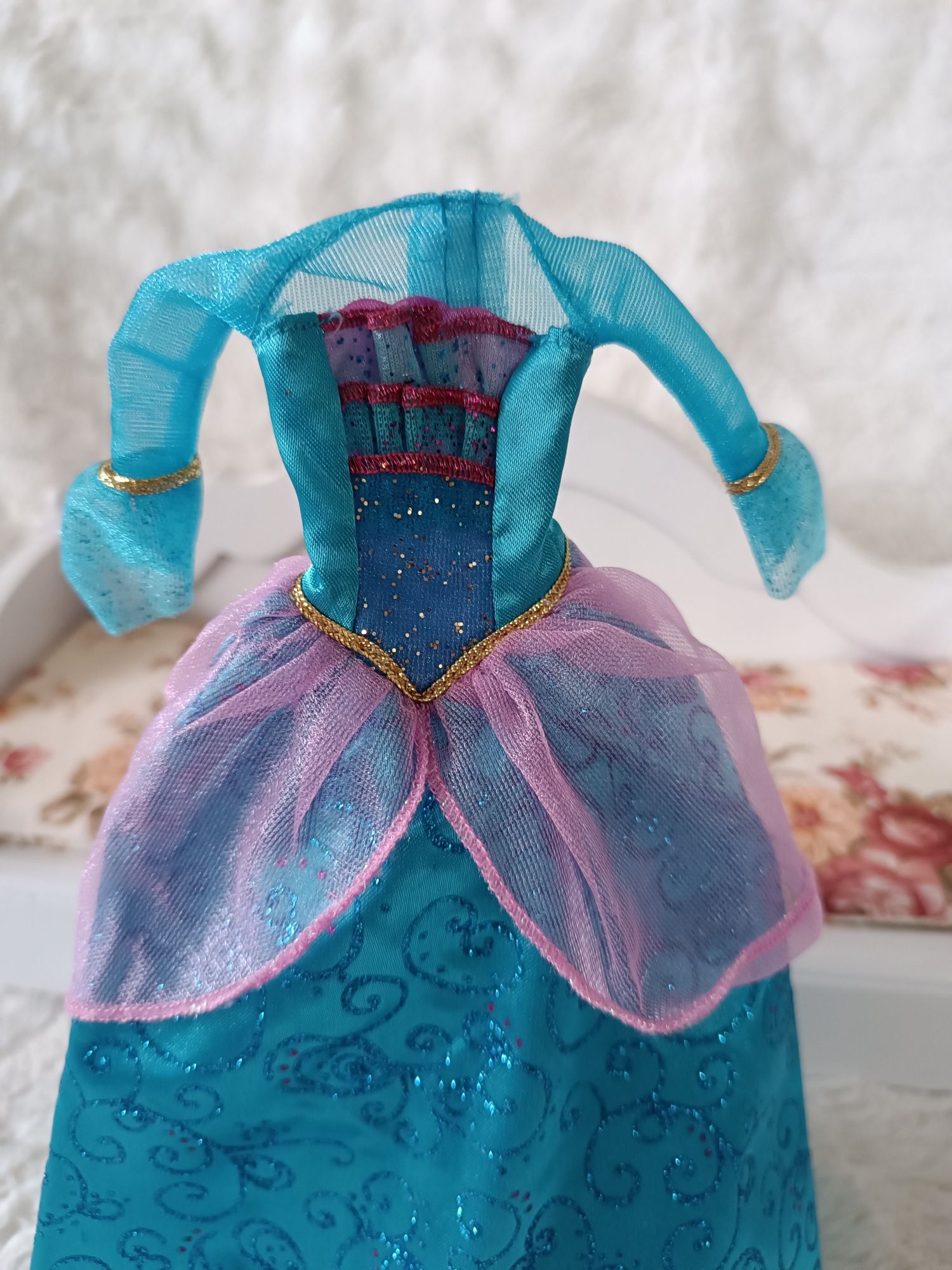 Suknia sukienka lalka Barbie Rosella księżniczka Wyspy Mattel