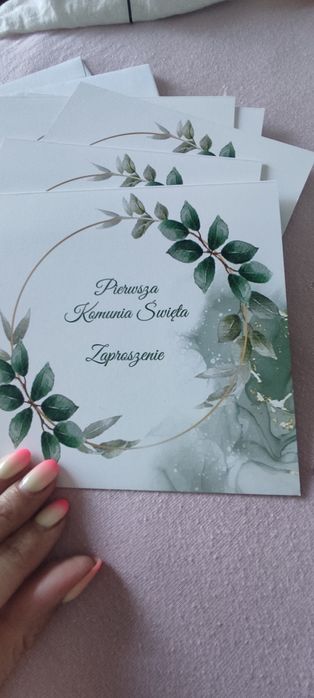 Topper,zaproszenia Pierwsza komunia Święta