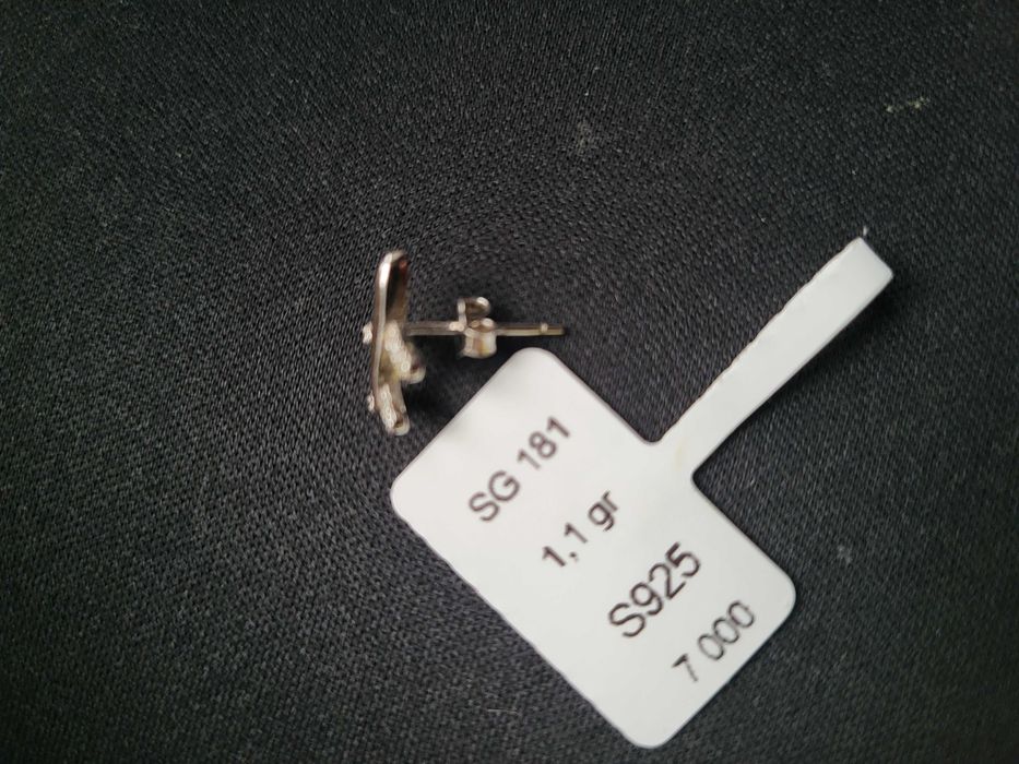 Серьги самолетики серебро