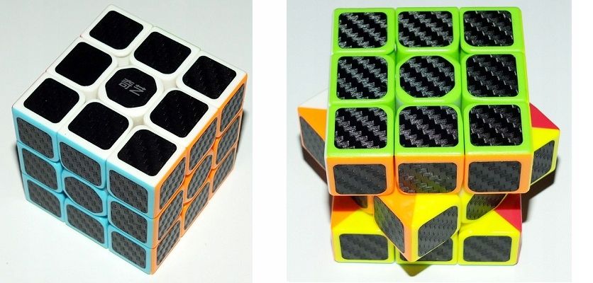 Kostka QiYi Carbon Fiber 3x3x3 - Układanka Speed Cube