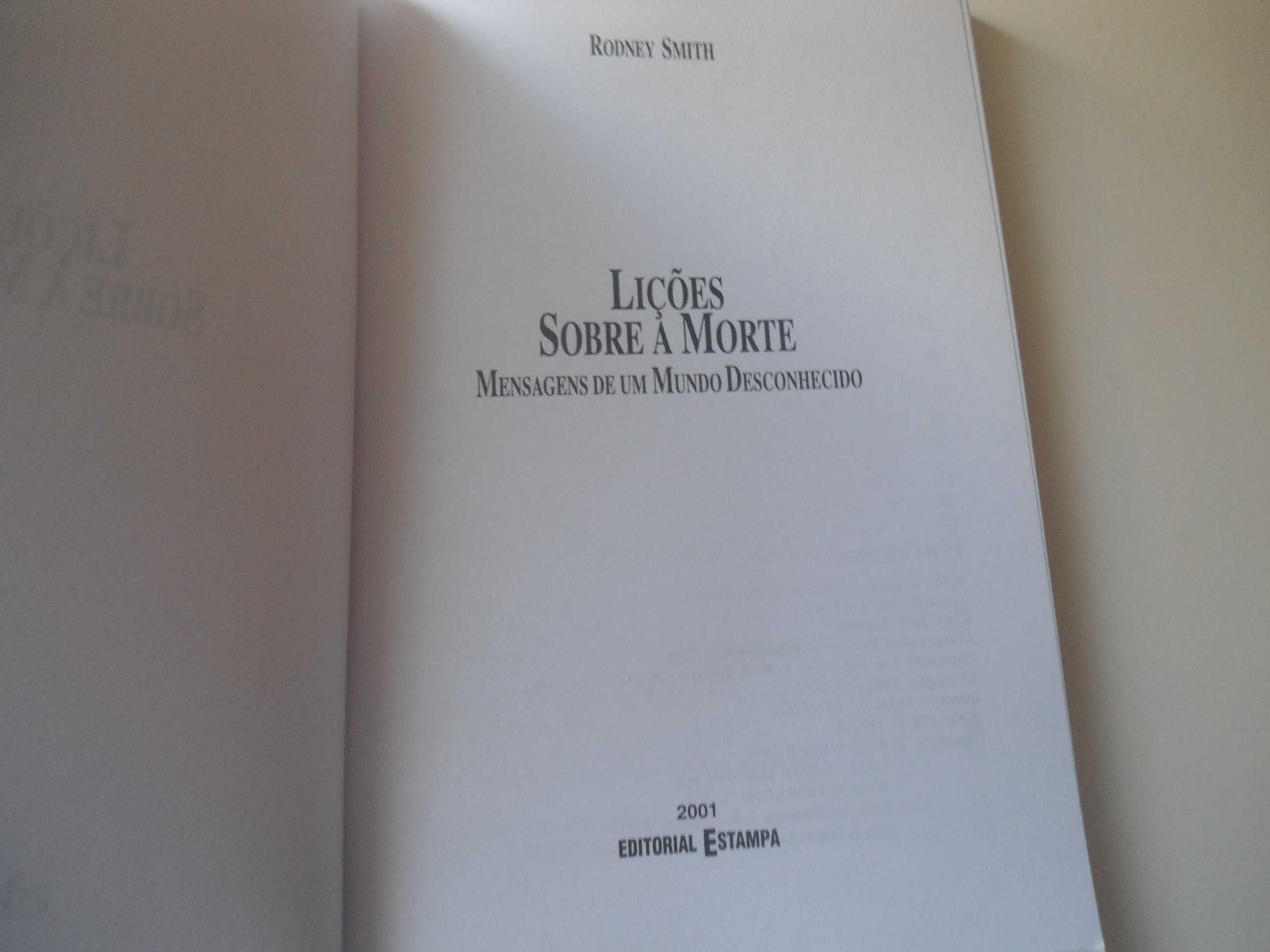 Lições sobre a Morte-Mensagens dum mundo desconhecido de Rodney Smith