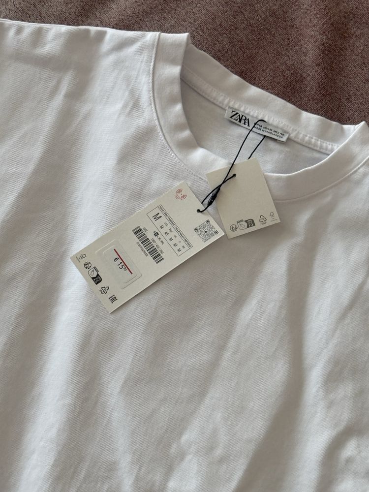 Футболка оверсайз Zara, дуже щільна!