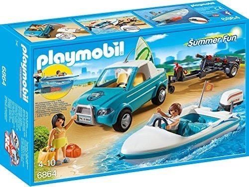 PLAYMOBIL 6864 Pickup łódka z silnikiem surfer