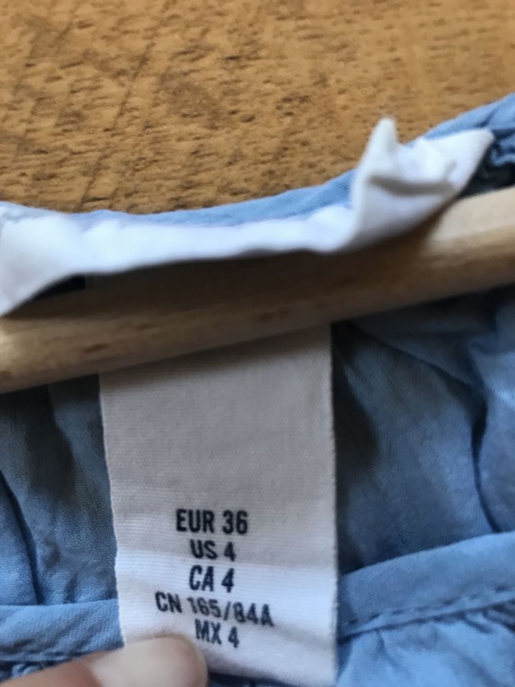Bluzka oversize H&M bawełna haft angielski S/36