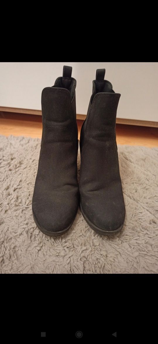 Botki damskie czarne