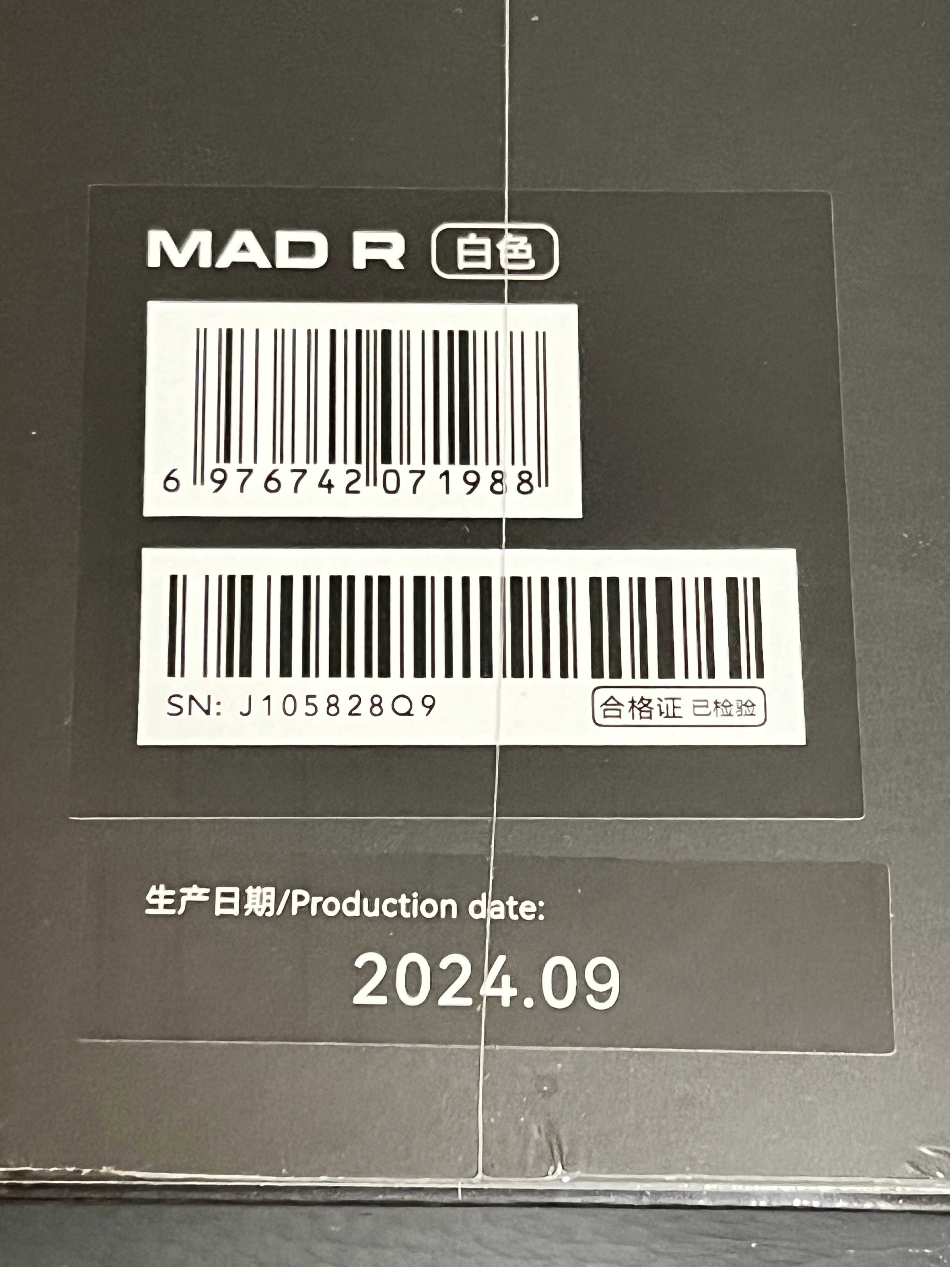 Vxe Mad R 1K  Black / White