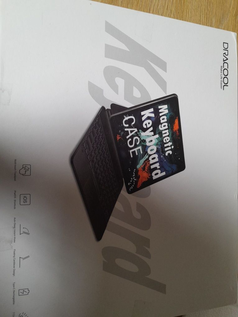 Etui z klawiaturą qwertz dracool do ipad pro 12,9 2021 /2020/2018