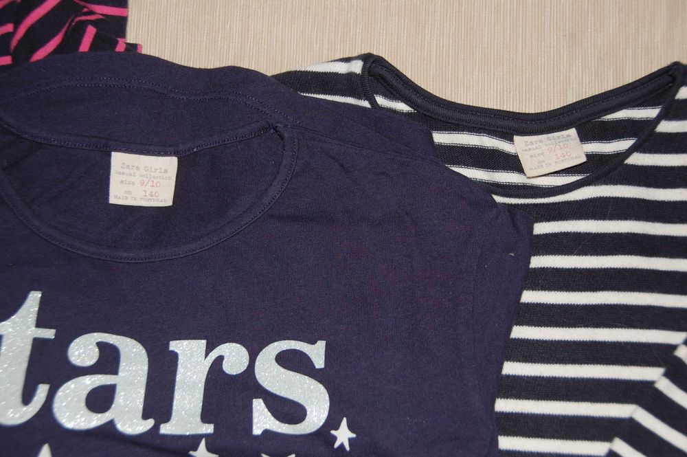 paka ubrań, rozm. 140 (12 elementów), dziewczynka