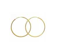 Złote KOLCZYKI KOŁA 3,5 cm ring złoto pr.585