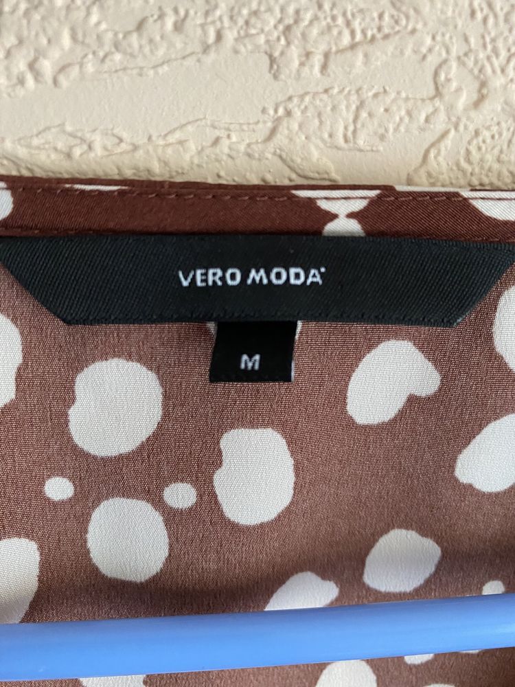 Блуза vero moda в плямистий принт, розмір М