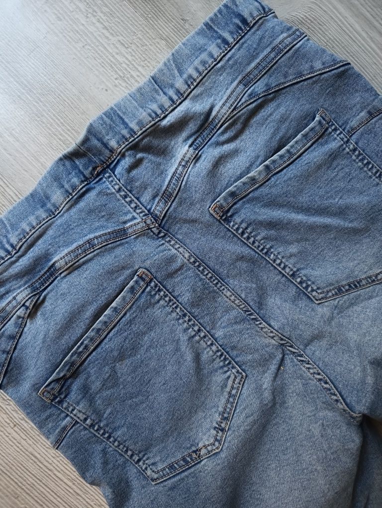 Jeansy push-up na gumce r.42
