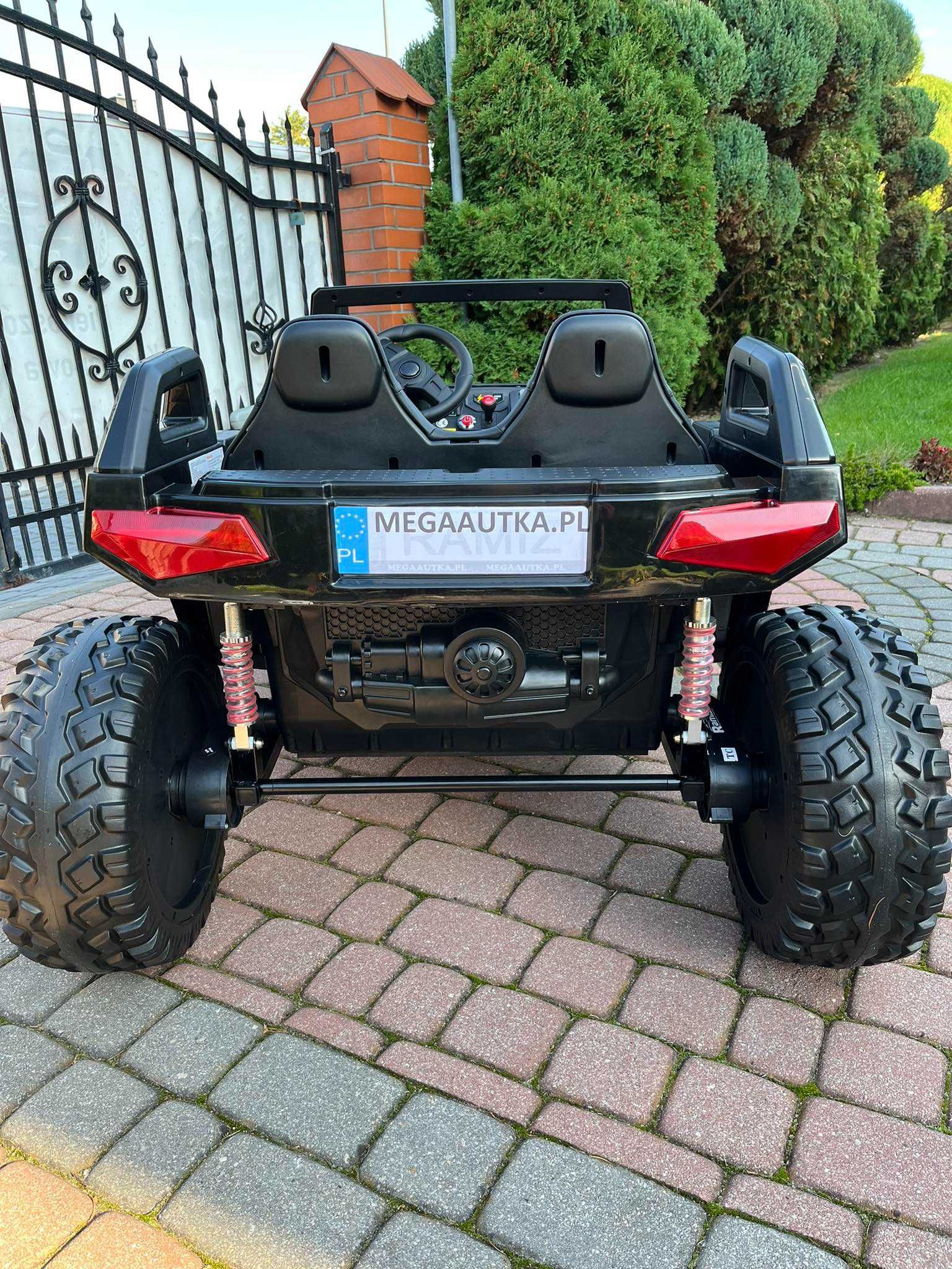 DWUOSOBOWY samochód na akumulator 4x4 dla 2 dzieci Pilot autko 60kg