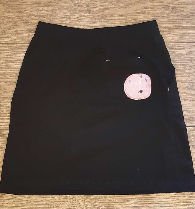 Spódnica dresowa, czarna, 5 10 15, 134/140