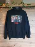Bluza z kapturem czarna unisex stranger things pull&bear rozmiar XS S