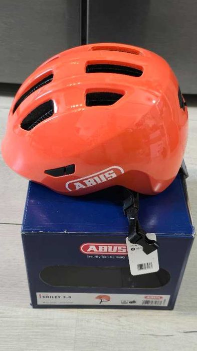 ABUS SMILEY 3.0 Kask rowerowy dziecięcy Lekki pomarańczowy M 50-55 cm