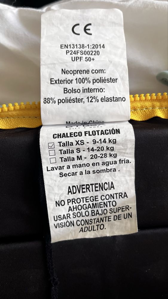Colete Flutuador de Aprendizagem Btbox t. 9-14kg