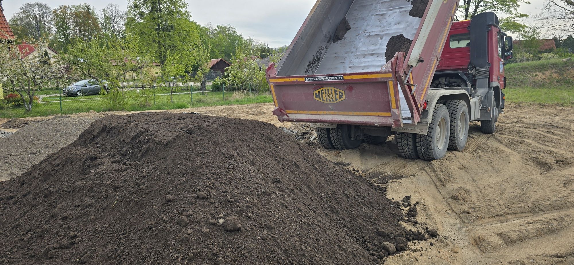 żwir, ziemia, piasek, kamień gabion, pospółka, transport wywrotka hds