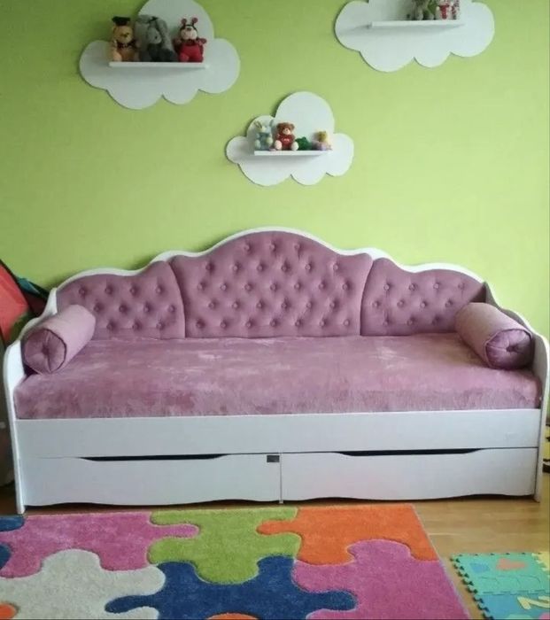 Дитяче ліжко кровать  без матрацу для дівчинки ліжко принцеси