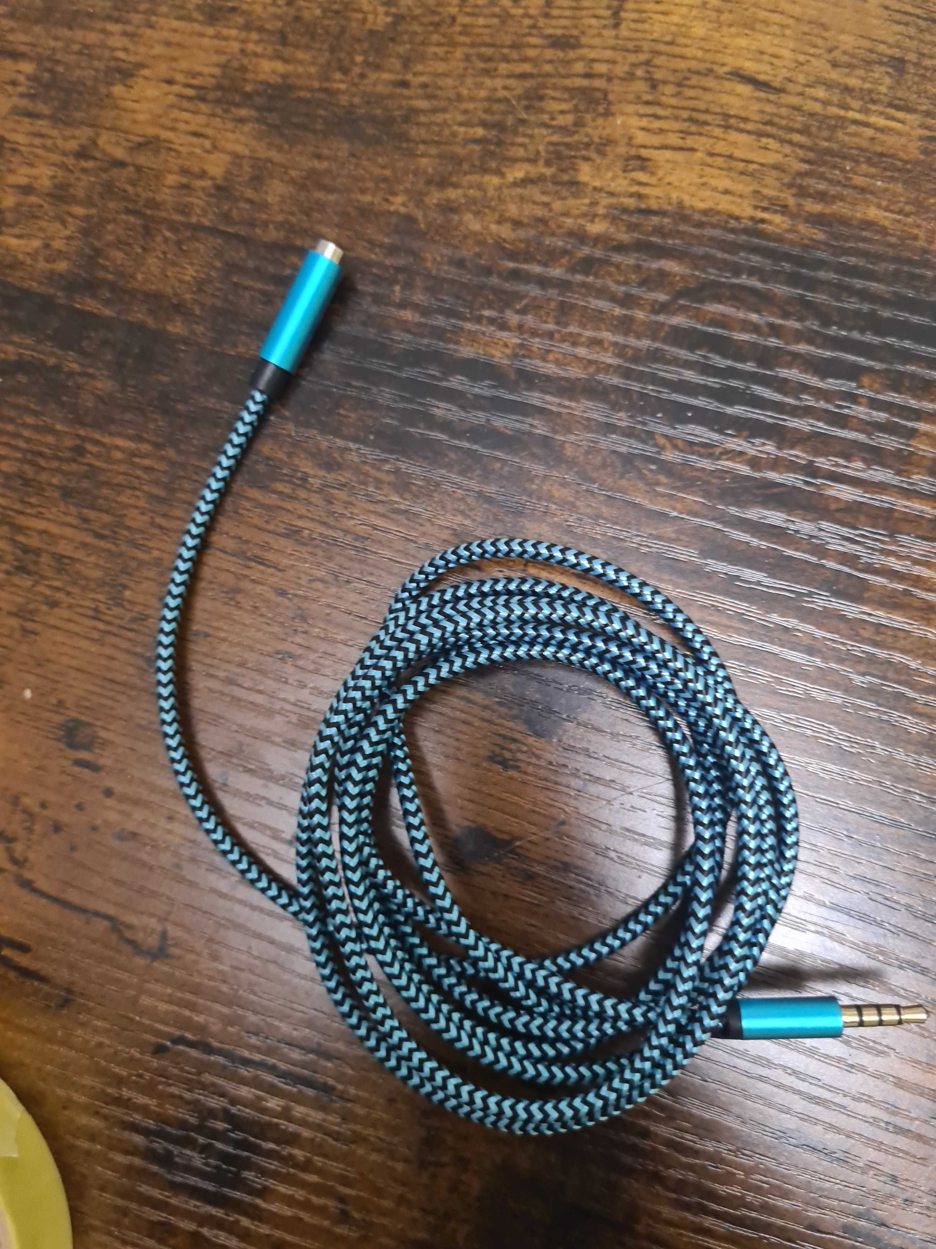 Kabel Adaptera żeński na Męski niebieski 1.9m