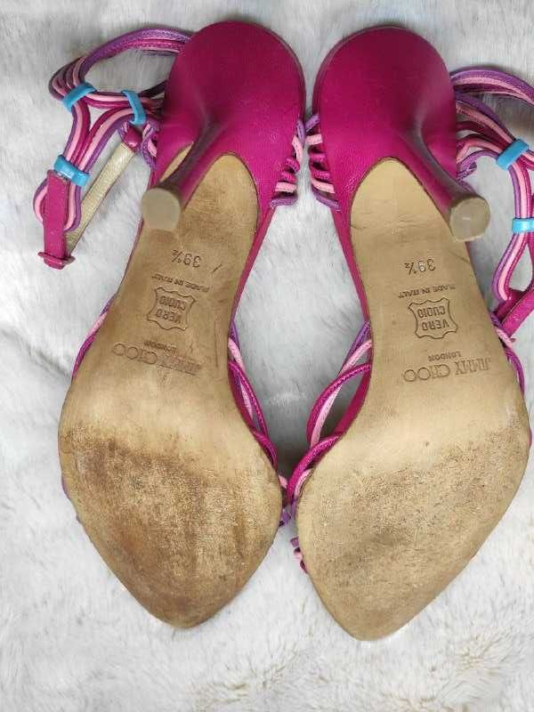 Кожаные туфли лодочки босоножки jimmy choo оригинал италия 39 40 р