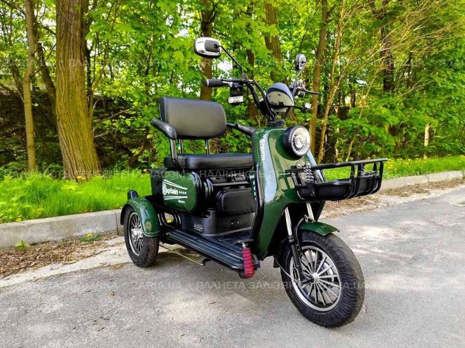 Електроскутер  SPARTA CAPTAIN трьохколісний електровелосипед Безавансу
