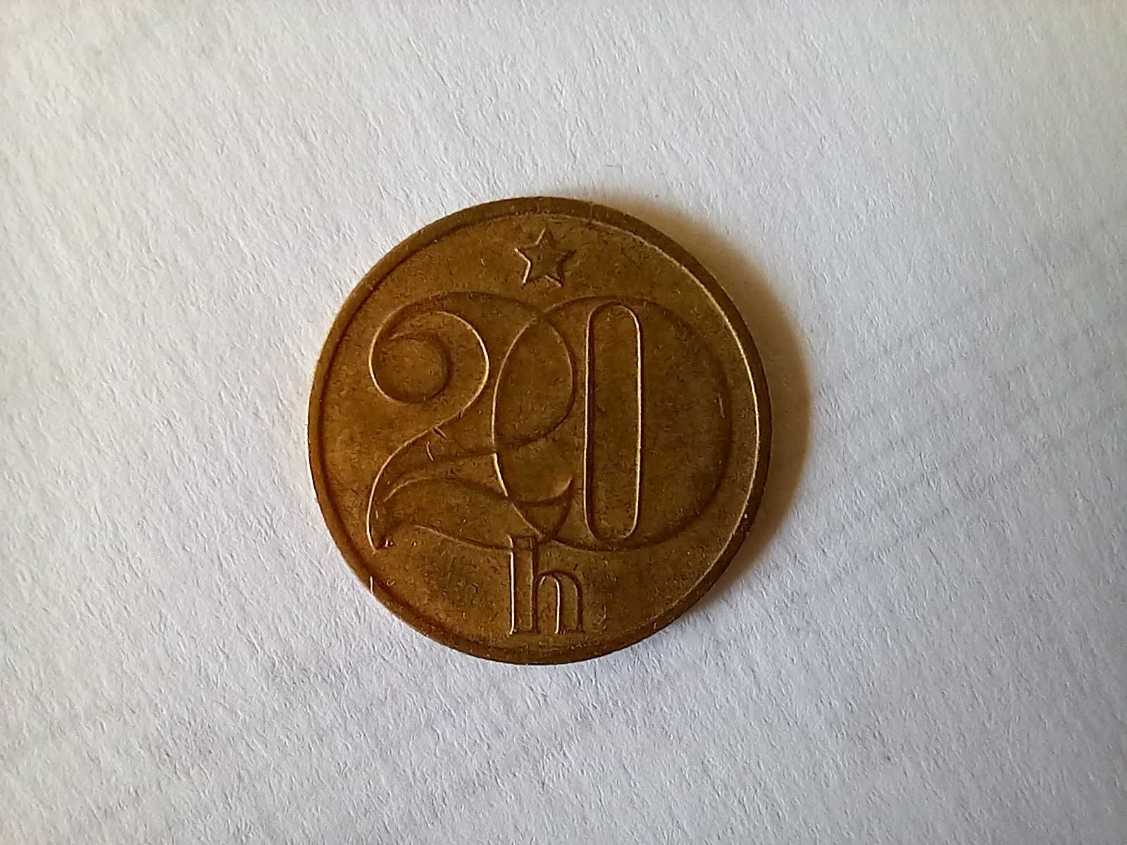 Moneta Czechosłowacja - 20 halerzy 1973 /20/